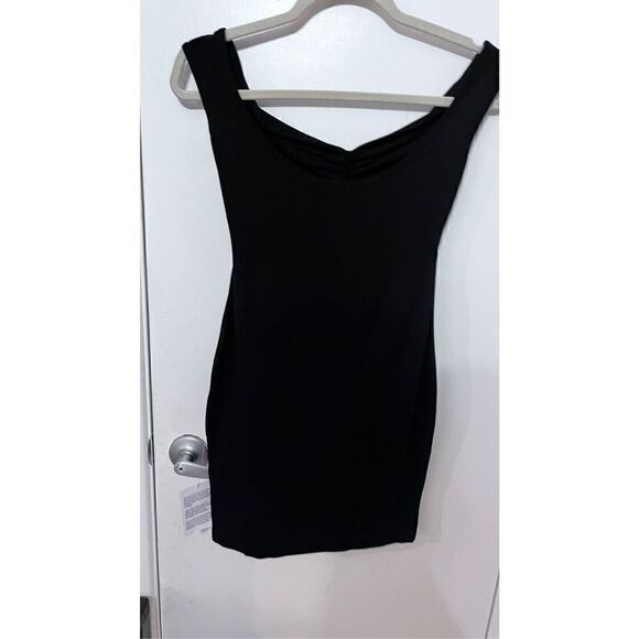 Asos DESIGN LITTLE BLACK DRESS OPEN FRONT SIZE 4 NEW WITH TAGS - Picture 7 of 14